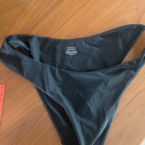 Monday Swimwear Size L Black Bikini Bottom
